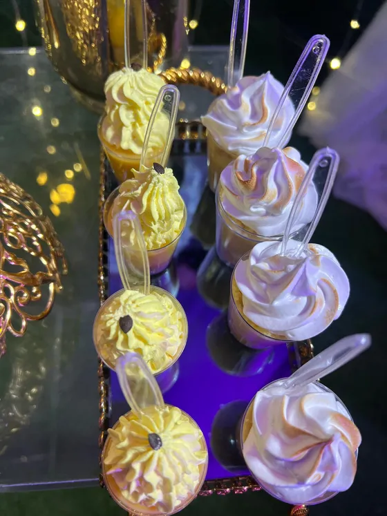 Dulces de merengue para celebración privada con Casita de Chuao